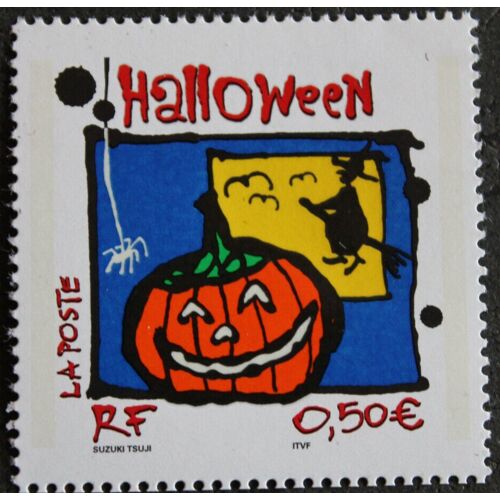 Halloween : Représentation Avec Citrouille Année 2004 N° 3713 Yvert Et Tellier Luxe
