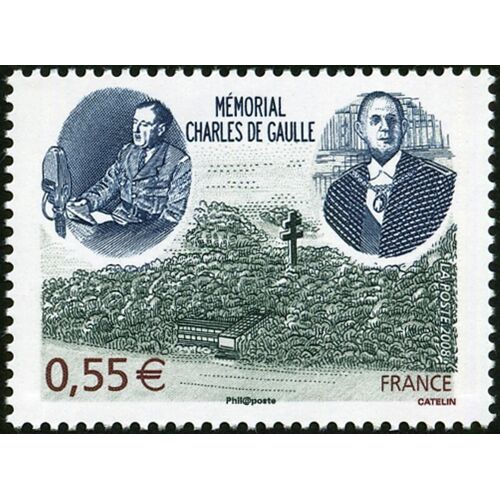 Mémorial Charles De Gaulle À Colombey-Les-Deux-Églises (Haute Marne) Année 2008 N° 4243 Yvert Et Tellier Luxe