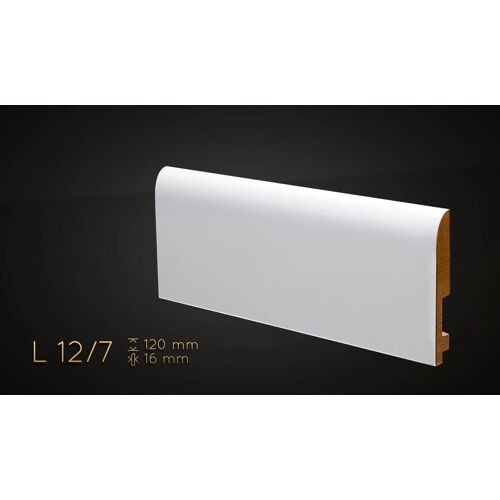 Plinthe décorative en MDF haute densité ¿ hauteur 120 mm (réf. ARK-PLI081)