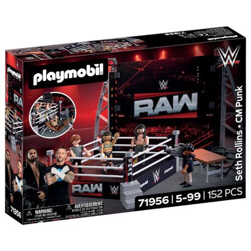 Playmobil WWE 71956 - WWE RAW Ring Collectors Set (Seth Rollins - CM Punk)