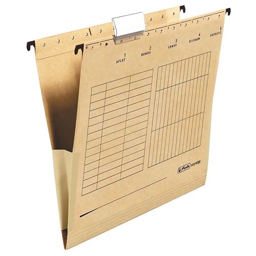 Herlitz 10843373 Dossier Suspendu Carton A4 Marron