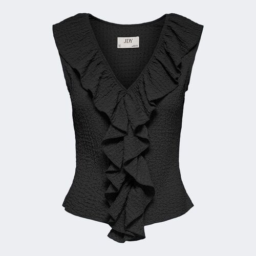 Blouse Turbo Col V Avec Volants Femme Jdy