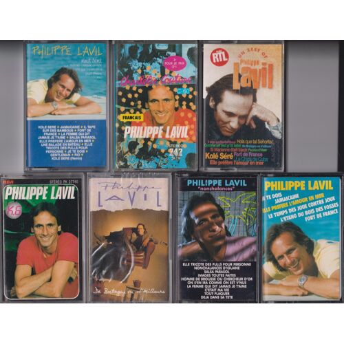 Philippe Lavil Lot De 7 K7 Cassettes Audio Dont 1 Encore Scellée