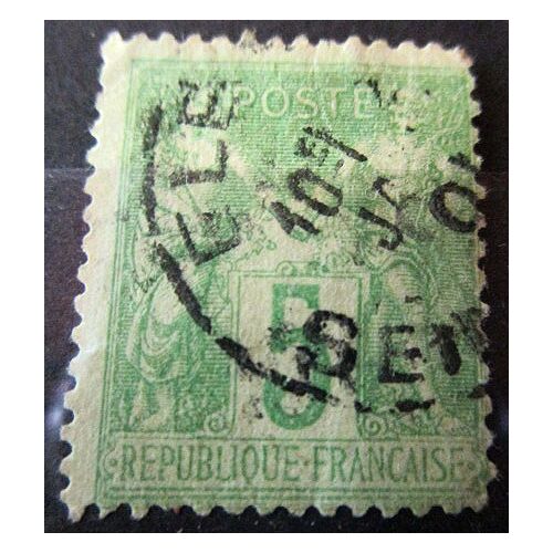 1898. N°106: Type Sage (Ii): 5c Vert Jaune .