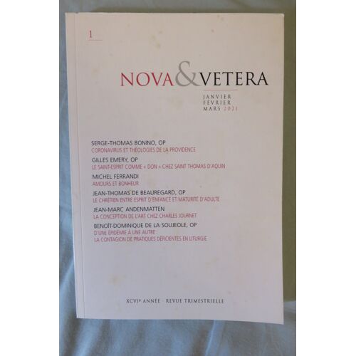 Nova & Vetera N° 1- 01,02,03 2021