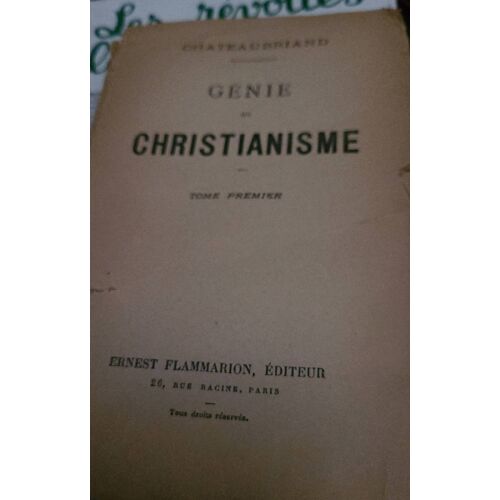 Génie Du Christianisme Tome Premier