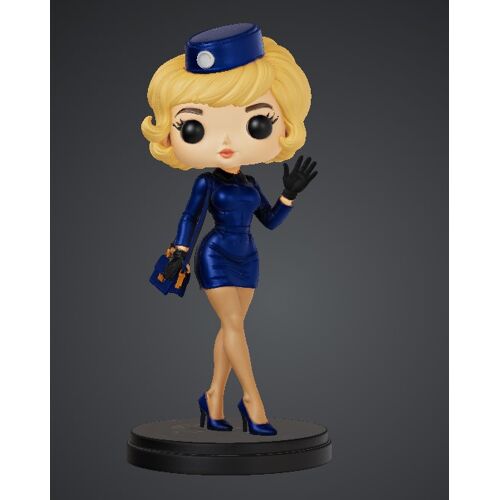 Figurine Natacha Hotesse Style Pop 15 Cm Resine