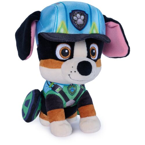 PAW Patrol GUND, : The Dino Movie, Peluche Rex, peluche sous licence officielle, produit dérivé du film, à partir d'un an, 15,2 cm