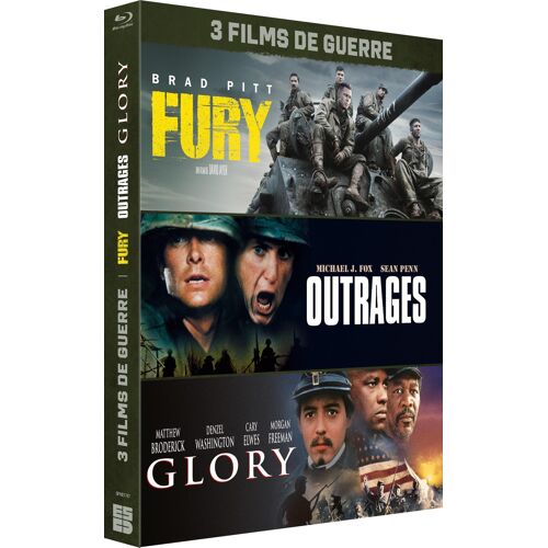 Les Grandes Guerres Au Cinéma - 3 Films : Outrages + Glory + Fury - Blu-Ray