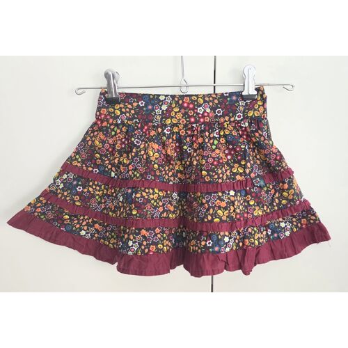 Jupe Sergent Major À Volants Imprimé Fleuri, Taille 2 Ans
