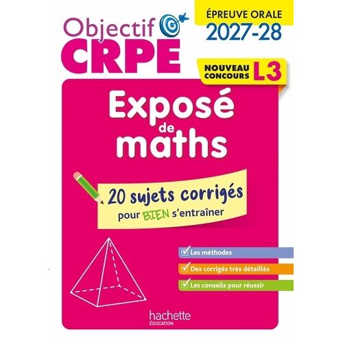 Exposé De Maths L3 - Epreuve Orale - 20 Sujets Corrigés Pour Bien S'entraîner