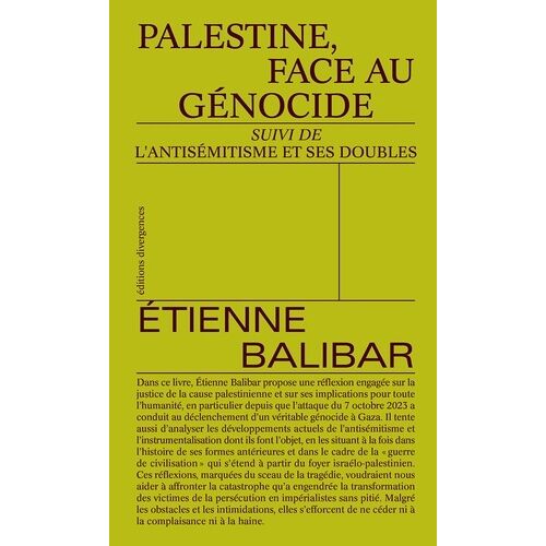 Palestine, Face Au Génocide Suivi De L'antisémitisme Et Ses Doubles