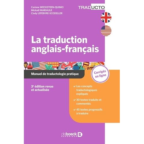 La Traduction Anglais-Français - Manuel De Traductologie Pratique