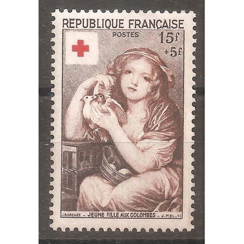 1007 (1954) Croix-Rouge Jeune Fille Aux Colombes N* (Cote 10e) (A200)