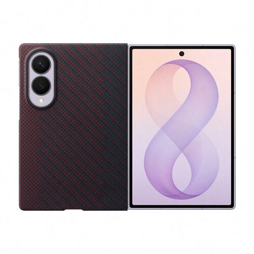 Coque Carbon Magnet Samsung Galaxy Z Fold 8 Red