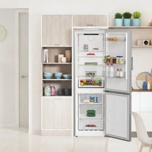 Réfrigérateur congélateur combiné Indesit INK25362S5E 2 portes argent 315 L Dual No Frost