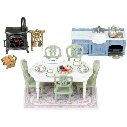 Meuble Salle À Manger Miniature Sylvanian Families 5867 29 Pièces
