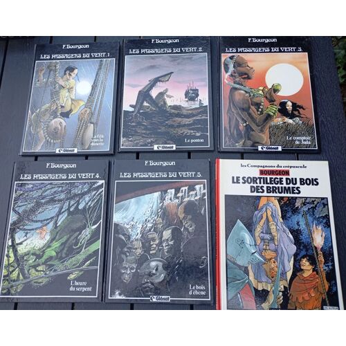 Lot Bd François Bourgeon Les Passagers Du Vent 1 2 3 4 5 ( La Fille Sous La Dunette Le Ponton Le Comptoir De Juda L'Heure Du Serpent Le Bois D Ébène ) + Le Sortilège Du Bois Des Brumes