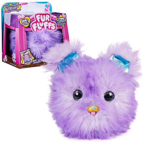 Fur Fluffs, Fluff, Pupper-Fluff, animal interactif surprise à découvrir avec plus de 100 effets sonores et réactions, jouets pour les filles à partir de 5 ans