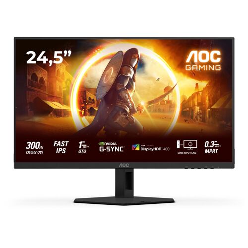 Ecran PC AOC G4 25G4SRE 24.5" 1920 x 1080 Full HD LED Noir et Rouge