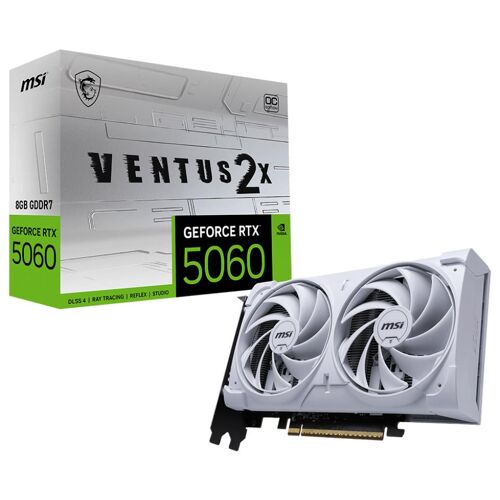 MSI GeForce RTX 5060 8G VENTUS 2X OC WHITE NVIDIA 8 Go GDDR7