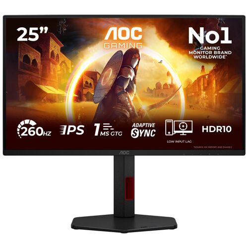 Ecran PC AOC G4 25G4ZR 24.5" 1920 x 1080 LCD Noir et Rouge