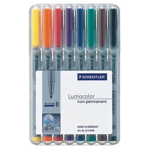 Staedtler 312 Wp8 Marqueur Noir, Vert Et Rouge