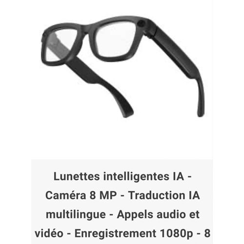Lunettes intelligente IA
