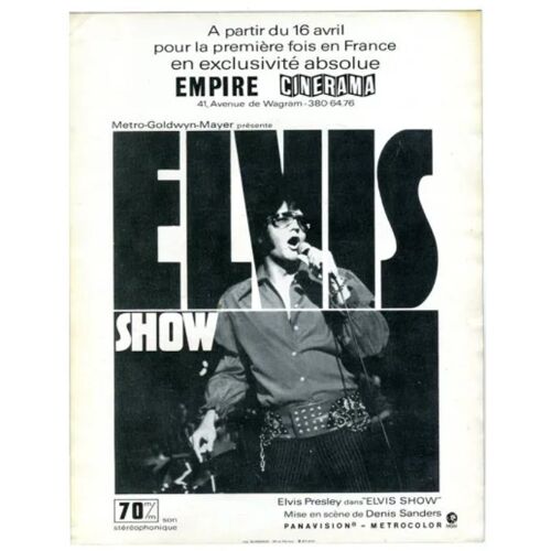 Affichette M G M - Fan Club " Treat Me Nice " - Elvis Presley