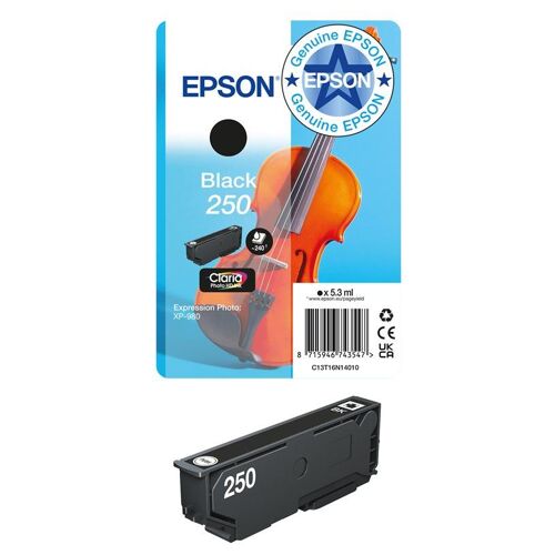 Epson 250 - 5.3 ml - noir - original - blister - cartouche d'encre - pour P/N: C11CL95401, C11CL95402