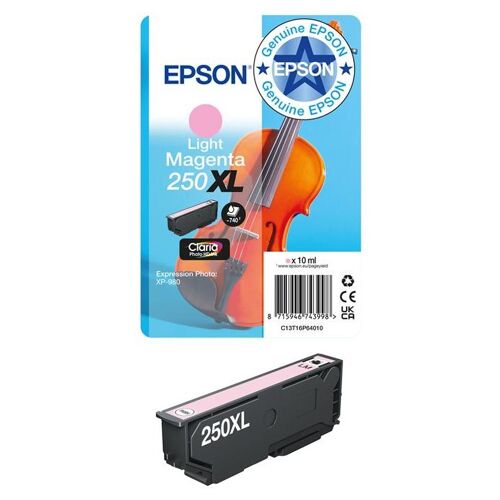 Epson 250XL - 10 ml - XL - magenta clair - original - blister - cartouche d'encre - pour P/N: C11CL95401, C11CL95402