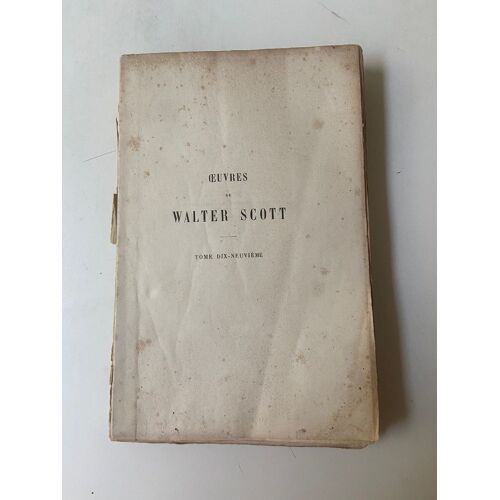 Oeuvres De Walter Scott - Tome Xix (Tome 19) : Richard En Palestine / 20e Édition De 1854