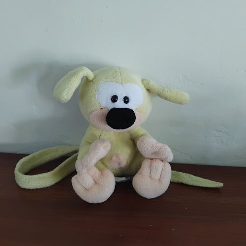 PELUCHE BEBE JAUNE MARSUPILAMI 15 CMS 2002