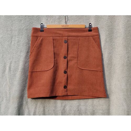 Jupe Marron Velours Côtelé Grain De Malice T40, Très Bon État