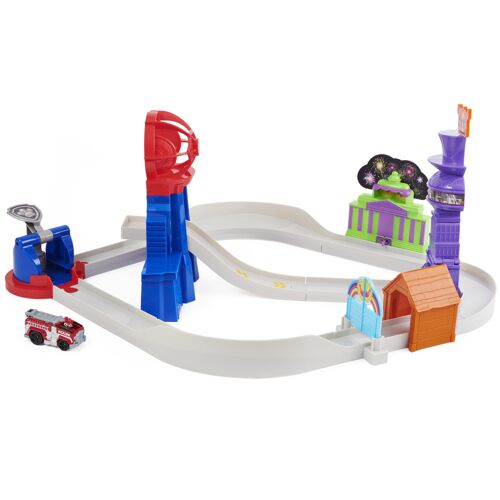 PAW Patrol - Pat Patrouille - Total City Rescue Playset True Metal - Voiture Figurine Pat Patrouille À Collectionner - Pat Patrouille Jouet - Voiture Enfant - Jouet Enfant 3 Ans et +