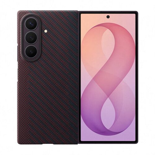 Coque Carbon Magnet Samsung Galaxy Z Fold 8 Ultra Red