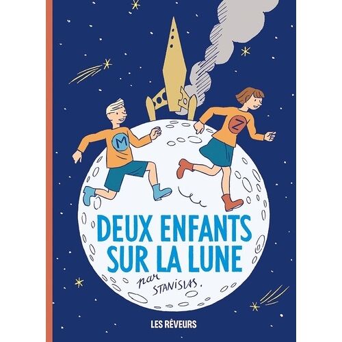 Deux Enfants Sur La Lune - Avec Une Maquette En Papier