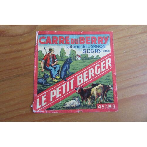 Etiquette De Camembert Le Petit Berger Carré Du Berry