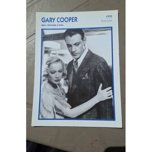 Gary Cooper Dans : Sérénade À Trois