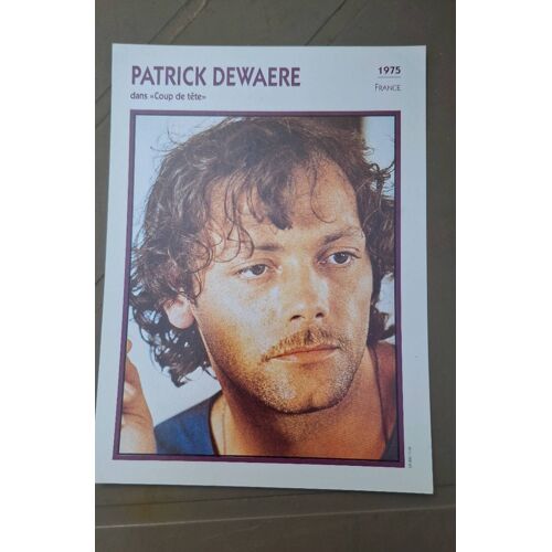Patrick Dewaere Dans : Coup De Tête