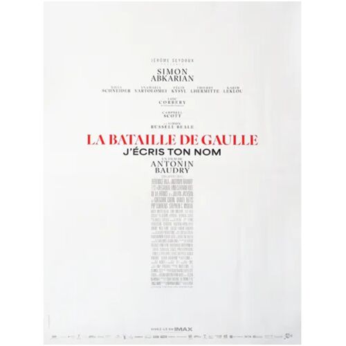 La Bataille De Gaulle (Partie 2 : J Écris Ton Nom)-Véritable Affiche De Cinéma Pliée - Format 40x60 Cm - De  Antonin Baudry Avec Simon Abkarian, Schneider, Vartolomei, Kysyl, Lhermitte, Leklou - 2026