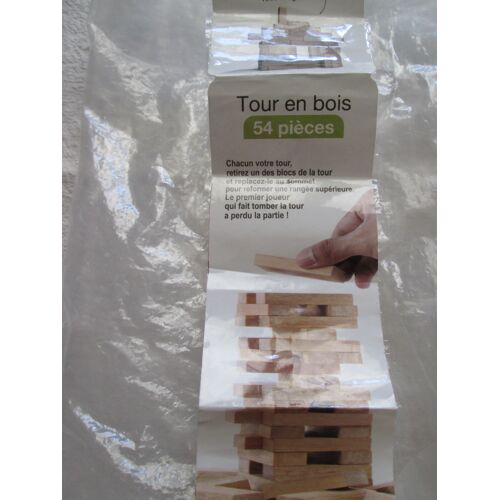 Briques en bois pour jeu de constructions et d'adresse