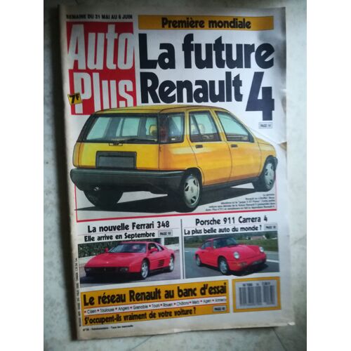 Auto Plus 38 De 1989 Audi 200 Quattro 20v,Chrysler Voyager Le,Espace 2000 Txe,Mitsubishi Space Wagon,Nissan Prairie 2000 Slx,Porsche 911 Carrera 4,Renault Fregate