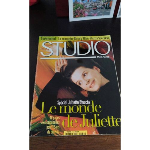 ​Studio Magazine N°130 (Janvier 1998) - Spécial Juliette Binoche / Woody Allen & Scorsese
