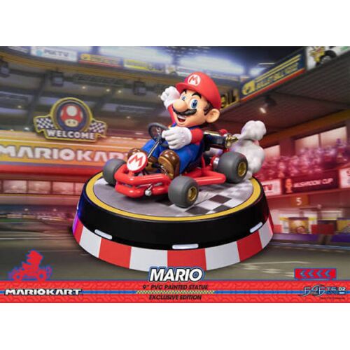 Figurine Mario Kart ! Figurine First 4 Figure "Mario" De "Mario Kart"Edition Collectortaille : 22 Cm