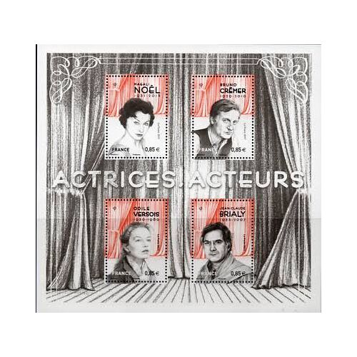 Acteurs Et Actrices Du Théâtre Et Du Cinéma Feuillet 5174 Année 2017 N° 5174 5175 576 5177 Yvert Et Tellier Luxe