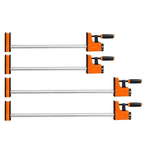 Lot de 4 Serre-Joints à Barre-Duoku-avec Ouverture de 60,96 cm et 78,7 cm, Capacité de 500 kg, 2 Modes de Fonctionnement