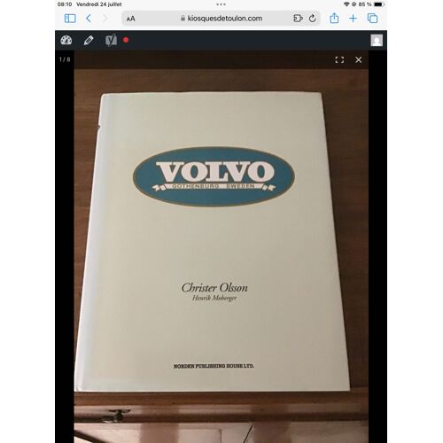 Christer Olsson Et Henrik Moberger/ Volvo Göteborg Suède/ Histoire De Volvo En 256 Pages Illustrées De Plus De 500 Photographies/ Norden Publishing House Ltd 1995