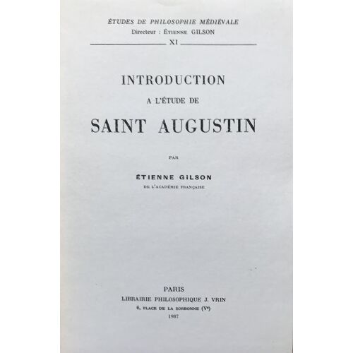Introduction À L'Etude De Saint Augustin.
