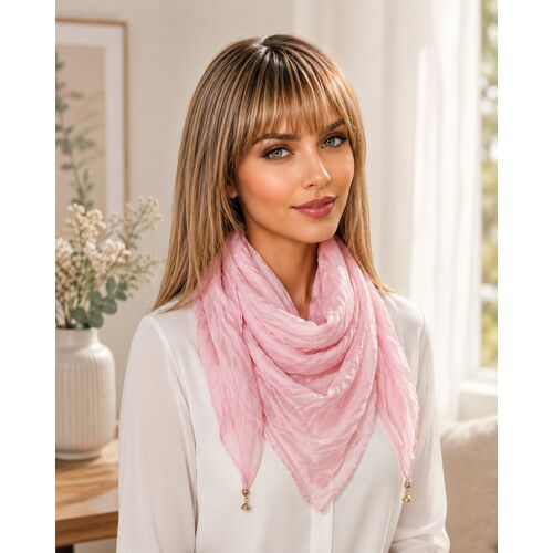 Foulard À Volants Avec Boucle Magnétique ¿ Rose
